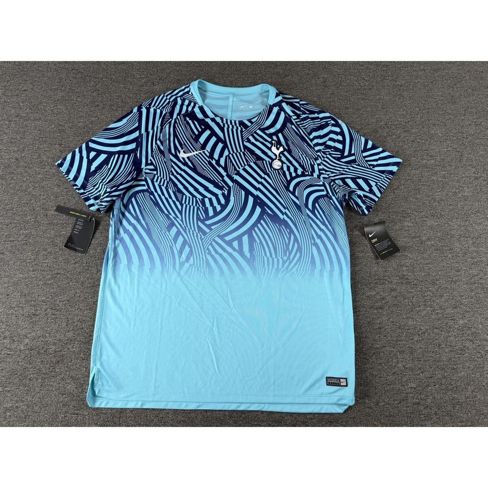 Tottenham Hotspur Jersey Mens 2XL Blue Nike Soccer Football Dri Fit Training